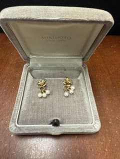 MIKIMOTO ミキモト K18 ベビーパール ピアス 希少 4mm珠×6 - メルカリ