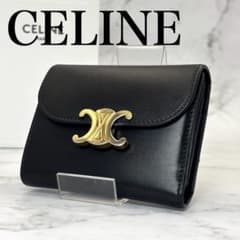 CELINE セリーヌ トリオンフ カーフスキン 三つ折り財布のサムネイル