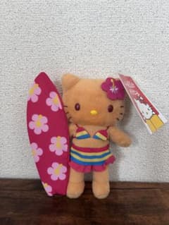 ハローキティ展 50周年 ぬいぐるみ マスコット 水着 日焼け ハロー