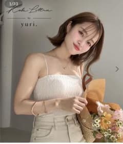 [ yuri.さんコラボ ]選べる2丈カップ付きキャミソール [C7351]のサムネイル