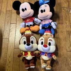 [4마리 세트] 도쿄 디즈니 리조트 TDS5주년 비매품 큰 봉제인형