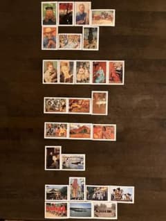 【永谷園お茶漬け海苔】ノベルティー 印象派アート柄　日本の祭り他写真柄 全27枚のサムネイル