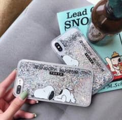 スヌーピー　SNOOPY  ラメ　iPhoneケース　iPhoneXRのサムネイル