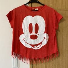 ディズニー　ミッキー　フリンジTシャツのサムネイル