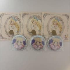 アイカツスターズ ひめ　缶バッジ３点 ステッカー ３点セットのサムネイル