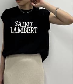 Loungedress SAINT LAMBERT ノースリーブ黒