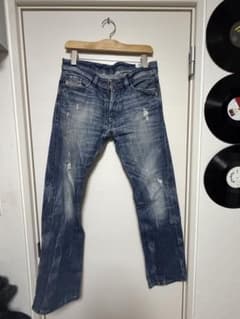 Diesel ストレートデニム ブルー ダメージ加工のサムネイル