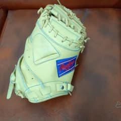 Rawlings 軟式レザーグローブ クリーム色のサムネイル