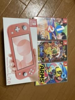 NintendoSwitchLite+ソフト3本のサムネイル