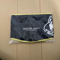 Soccer Junky ネックウォーマー 未使用 袋付き ネイビー イエローのサムネイル