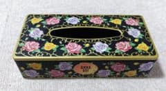 ANNA SUI ティッシュボックス缶ケース ローズ柄【匿名配送　送料無料】のサムネイル