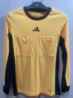 adidas レフェリーシャツ 長袖 イエロー ブラックのサムネイル
