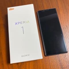 【よし様専用】au版Xperia 1グレー　simフリー化済みのサムネイル