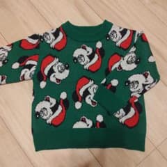 【美品】ミッキー　クリスマス セーター 100cmのサムネイル