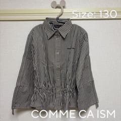 COMME CA ISM コムサイズム◇キッズ ストライプシャツ トップス130のサムネイル
