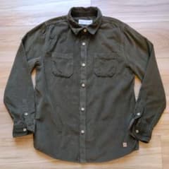 ZARA KIDS コーデュロイシャツ カーキ 130cm