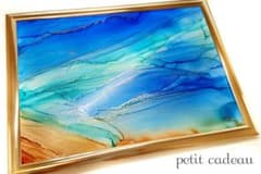 海art　アルコールインクアート　インテリア　フレームのサムネイル