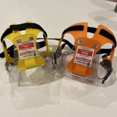 Optivizor 犬用アイウェア 目の保護用 (黄色とオレンジ)のサムネイル