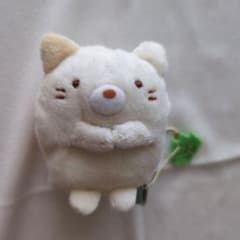 스미코구라시 컬렉션 테노리 봉제인형 고양이 볼 체인 첨부