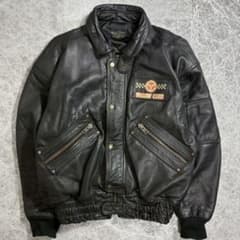 一点物 YELLOW CORN 牛革 レーシング レザージャケット ブラック L