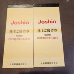 上新電機　株主優待券☆10000円分　5000円×2冊のサムネイル