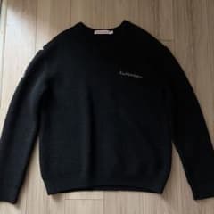 Richardson 黒 クルーネックニット ダメージ加工 - メルカリ