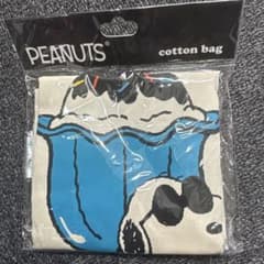 新品　PEANUTS スヌーピー コットンバッグ SNEC645のサムネイル