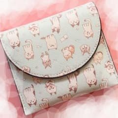 ミニ財布　カードケース　小銭入れ　猫　ネコのサムネイル