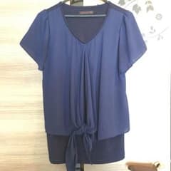 授乳 マタニティ 半袖 シフォン Lのサムネイル