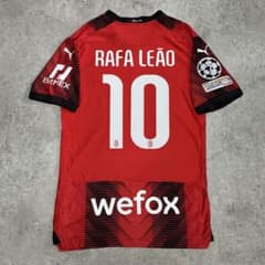 ACミラン 23/24 #10 ラファエルレオン ユニフォーム CL ACミラン 23/24 #10 ラファエルレオン ユニフォーム CL - メルカリ