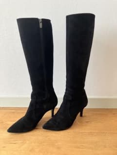 DIANA ロングブーツ ブラック スエード23.5cmのサムネイル
