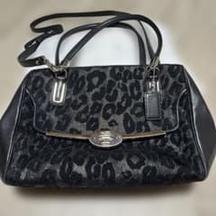 COACHコーチ レオパード柄 2WAY ハンドバッグ ショルダーバッグのサムネイル