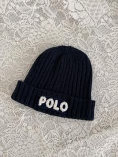 POLO ベビー ニット帽 ネイビーのサムネイル