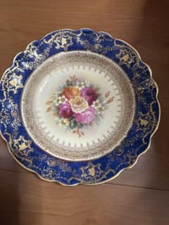 アンティーク花柄プレート 約27cm クレセント社　イギリス アンティーク花柄プレート 約27cm クレセント社 イギリス | Mercari