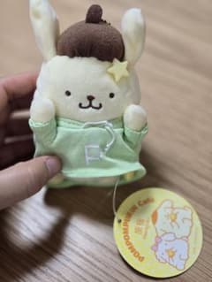 ポムポムプリンカフェ 原宿限定 おそろコーデ ぬいぐるみマスコット ポムポムプリンカフェ限定 原宿 おそろコーデ マスコット ぬいぐるみ
