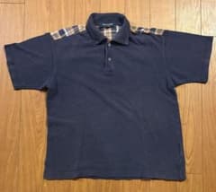 COMME des GARÇONS HOMME ポロシャツ ネイビー チェック - メルカリ