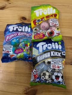 トローリ　目玉グミ　地球グミ　サッカーグミセットのサムネイル