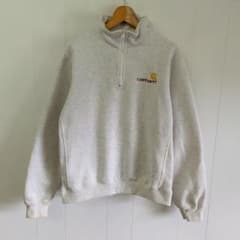 Carhartt WIP ハーフジップ スウェット グレー