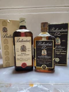 未開栓 古酒 バランタイン 12年 ファイネスト 特級 750ml 2本セット