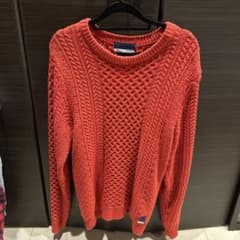 SIMPLICITE + PANTONE オレンジニットセーター サイズ40のサムネイル