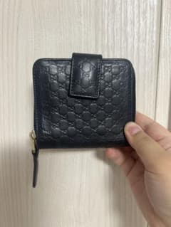 GUCCI マイクログッチシマ 二つ折り財布 コンパクトウォレット ブラックのサムネイル