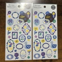 シール　シールセレクション　デザインシール　ネイビーブルー　北欧　ガイア