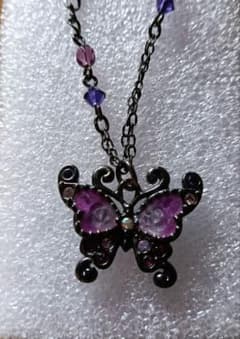 ANNA SUI バタフライ ネックレス パープルのサムネイル