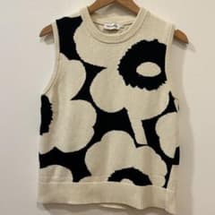 [美品]marimekko Unikko / ニットベスト marimekko UNIKKO コットンニット ベスト - メルカリ