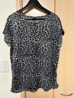 PQ ヒョウ柄 半袖チュニック　Tシャツのサムネイル