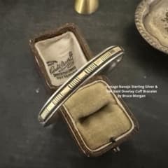 希少　ブルースモーガン　バングル　14K シルバー 925 ヴィンテージ 希少 ブルースモーガン バングル 14K シルバー 925 ヴィンテージ
