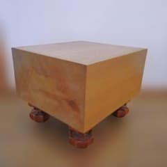 木製 足付き将棋盤 へそあり 天然木 厚さ約18cm 重厚盤 - メルカリ