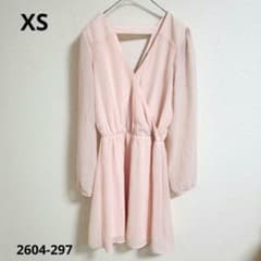 샬롯 루세 [XS] 원피스 카슈쿠르 긴팔 쉬폰 복숭아