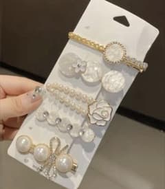 パール ヘアピン 5個セット ヘアアクセサリーのサムネイル
