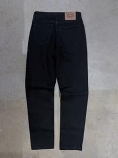 90's~ Levi's ユーロ UK製 先染ブラックデニム 30×30のサムネイル
